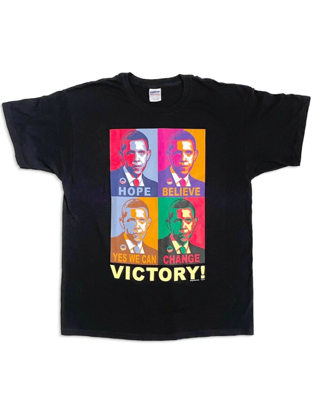 Barack Obama 2008 - Yes We Can - Victory! Vintage Tee